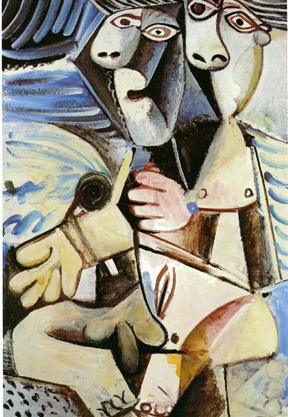 Pablo Picasso Oil Paintings Embrace Etreinte Genre Painting